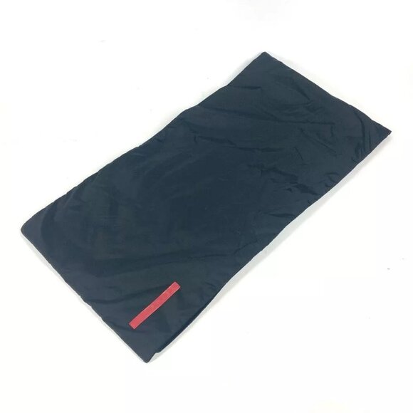 PRADA Sports logo Bicolor with pocket Scarf Nylon Black/Red - Picture 1 of 8